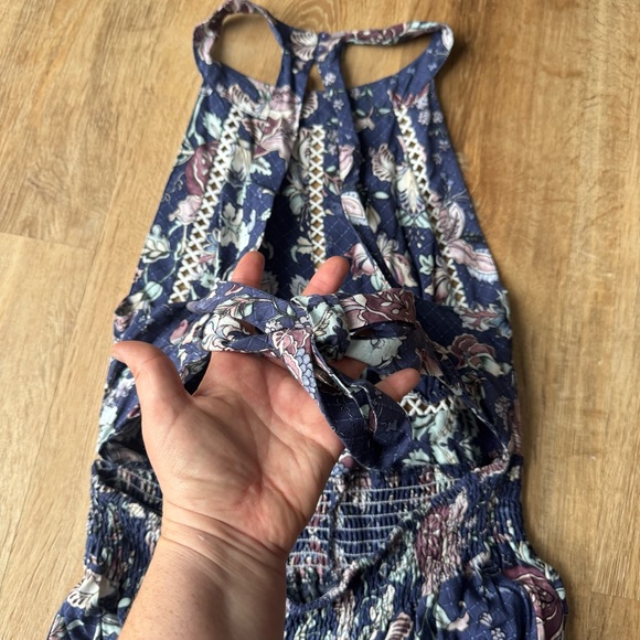 Jaase Navy Floral Maxi Dress with Pink and Cream Blooms - Picture 7 of 12